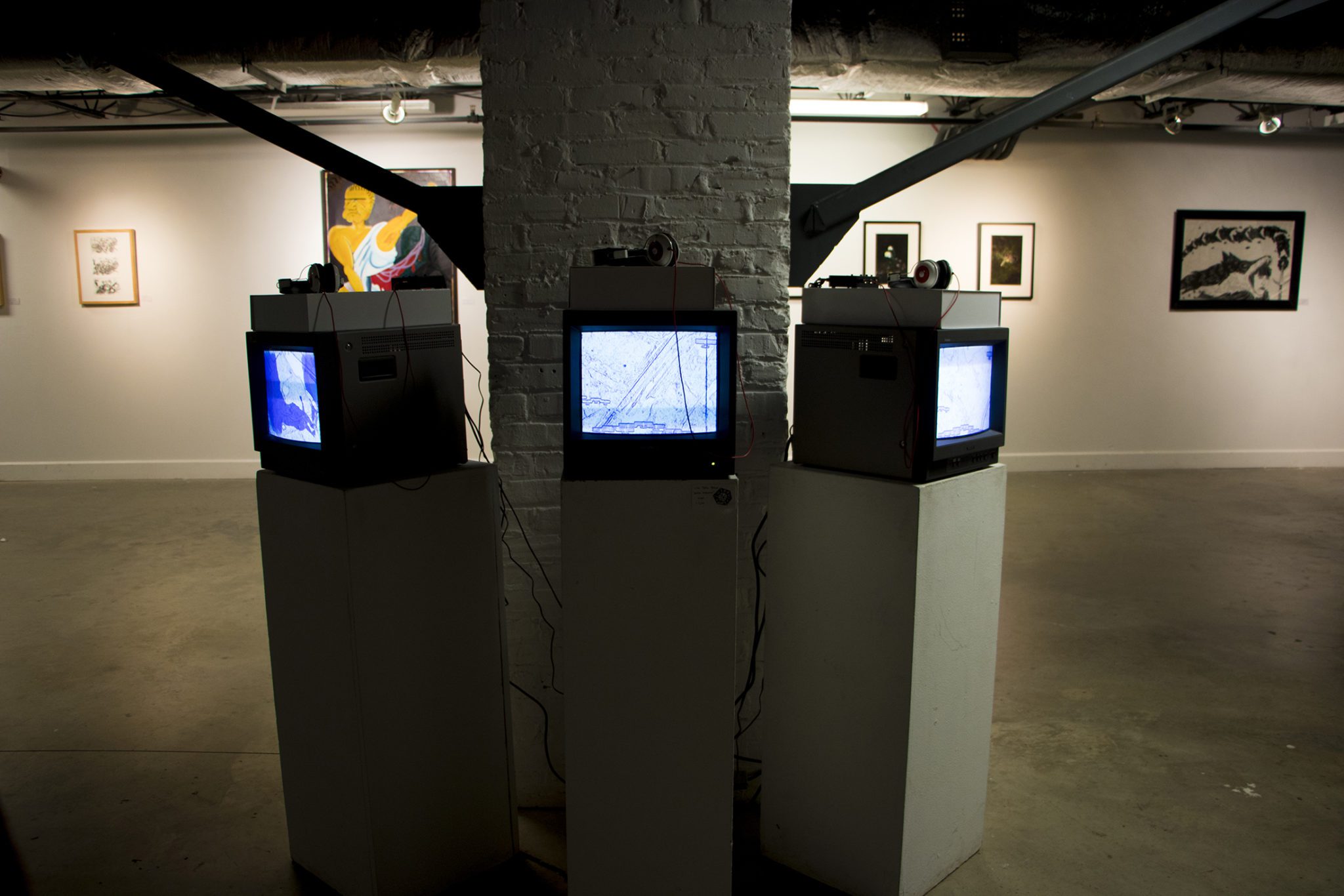 Aerial Umbrella, Chris White Gallery Installation