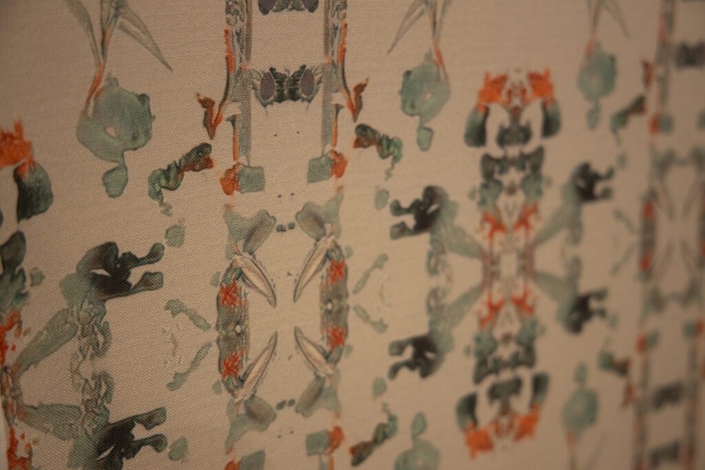 close up of wallpaper