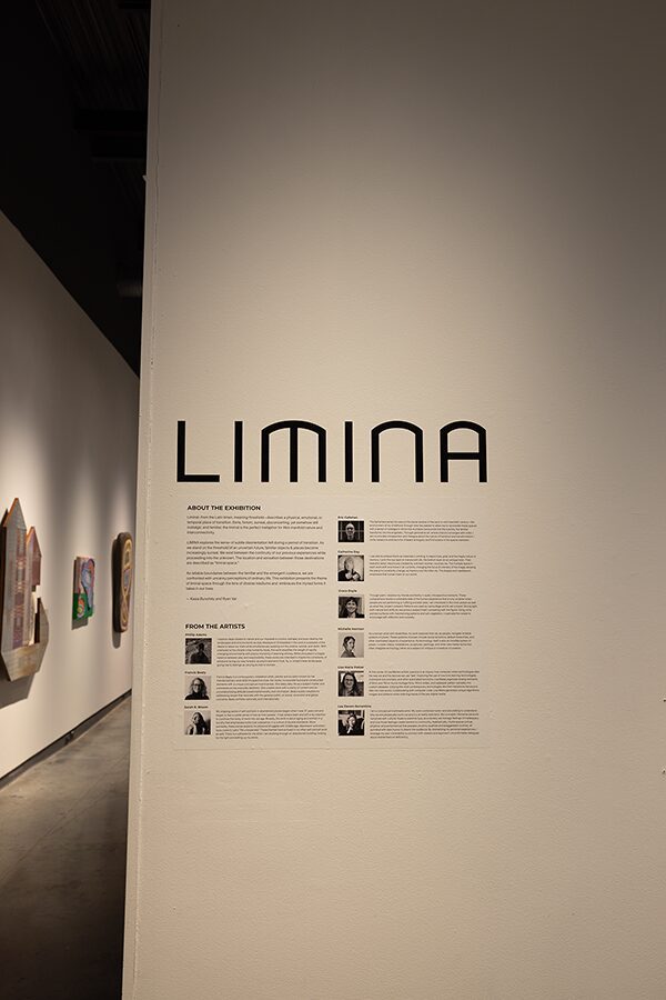 Gallery wall text for exhibit Limina and short bios of artists